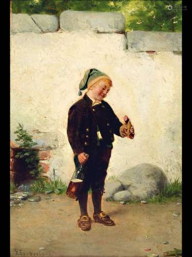 Fritz Sonderland, 1836-1896 Düsseldorf, boy with a