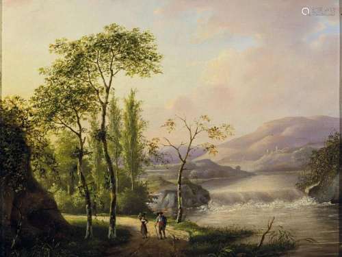 NC Vogel, 1787 Rotterdam-1871 Beek, landscape with water