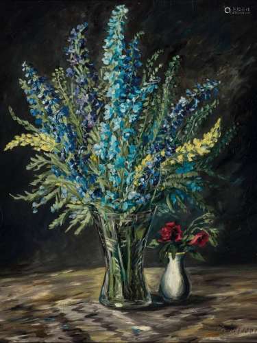 August Croissant, 1870-1941 Landau, floral still life
