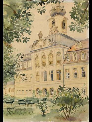 Hermann Sauter, 1891 Germersheim-1981 Landau, view of a