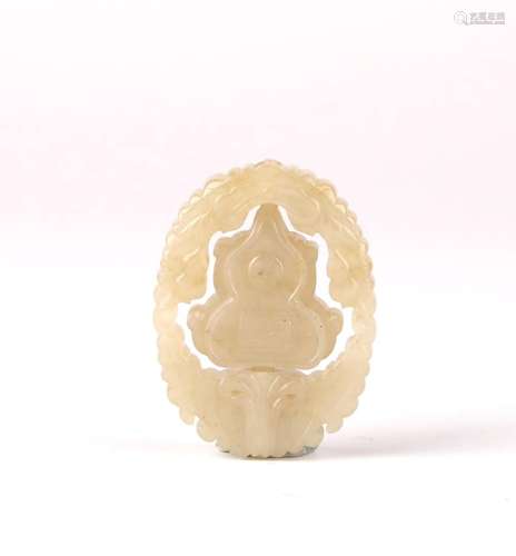 Chinese Carved Jade Plaque