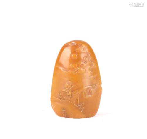 Chinese Carved Tianhuang Stone Seal