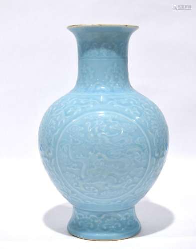 Chinese Douqing Glazed Vase