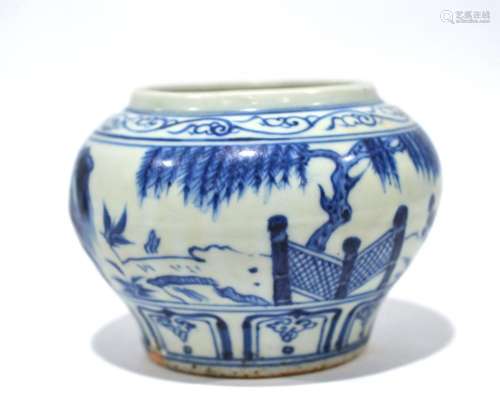 Chinese Blue & White Jar