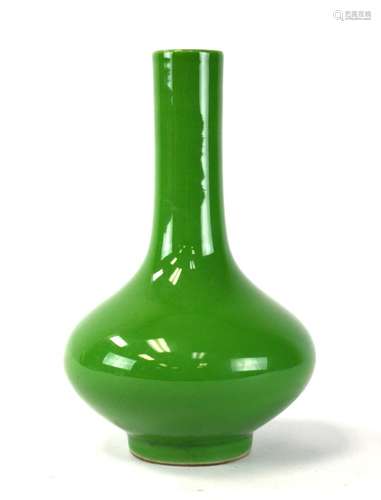 Chinese Green Glazed Bottle Vase