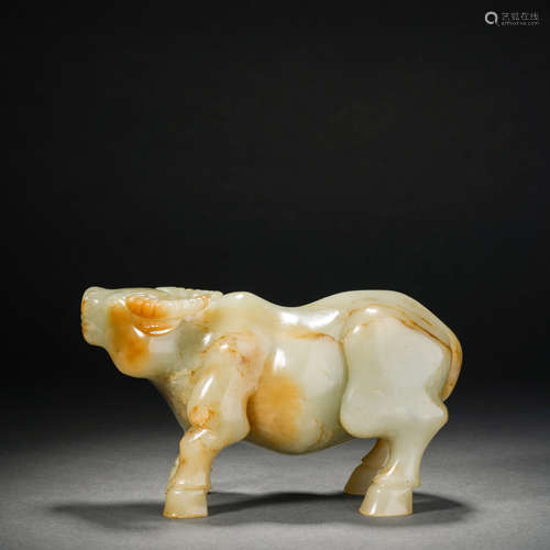 Hetian Jade Cow Ornament