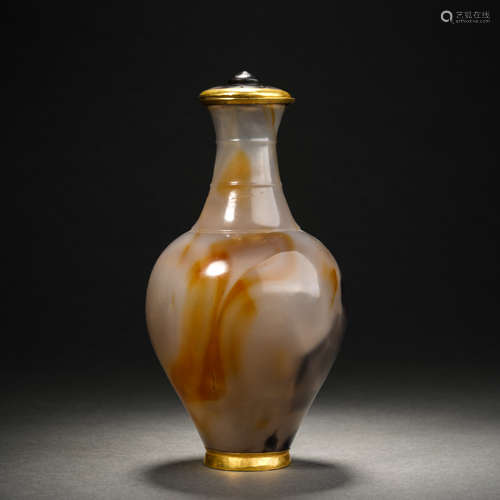 Agate package gold reward bottle