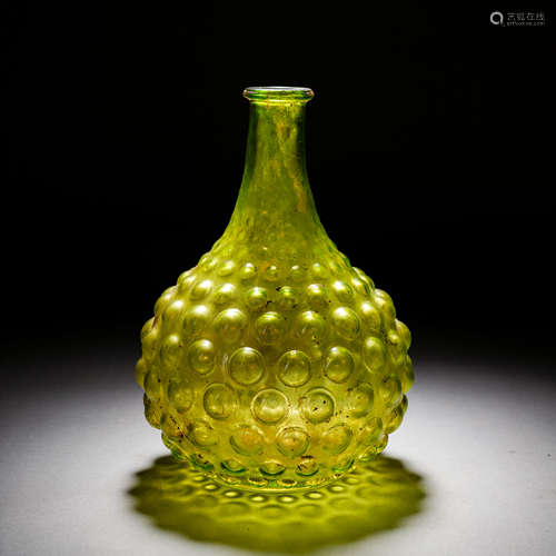 Ancient Persian glaze milk nail bottle