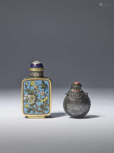 TWO SNUFF BOTTLES (2)