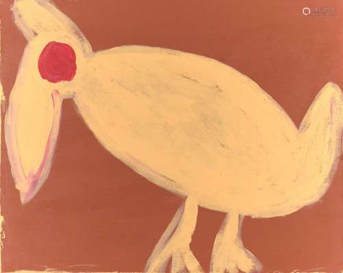 PEGGY NAPANGARDI JONES (1951-2014) (Bird) 1998 acrylic on ca...