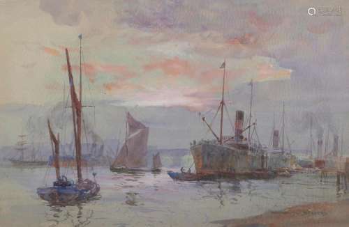 ARTHUR JAMES WETHERALL BURGESS (British, 1879-1957) Shipping...