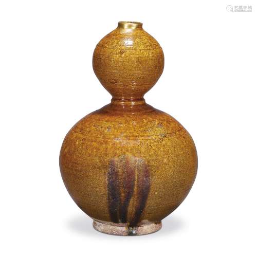 遼 黃釉葫蘆瓶 LIAO DYNASTY (907-1125)