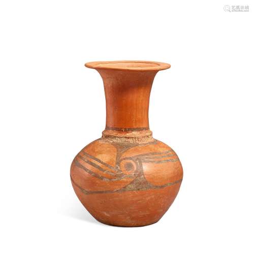 A painted pottery vase, Yangshao culture, Miaodigou phase, c...