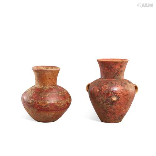 Two small painted pottery jars, Dawenkou culture, c. 4300-24...