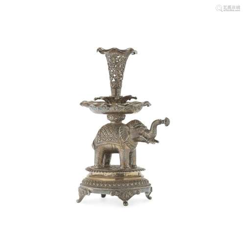 Silver incense burner India, 20th Century