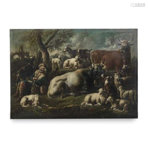 ROSA DA TIVOLI 1655-1706 Sheperd and herds