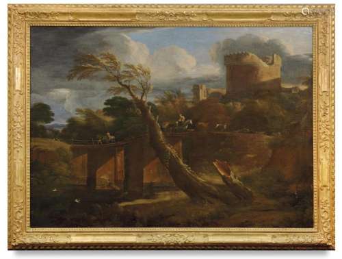PIETER MULIER DETTO IL TEMPESTA 1637-1701 Landscape with way...