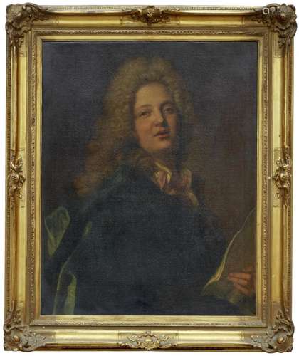 DA HYACINTHE RIGAUD Portrait of a gentleman and a musician