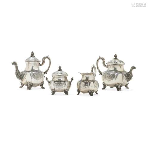 Silver tea and coffee Italy, 20th Century