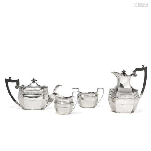 Silver-plated tea and coffee service 20th Century