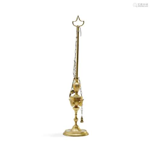 Brass oil lamp