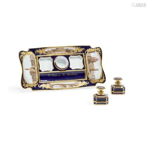 Inkstand Ginori, circa 1840