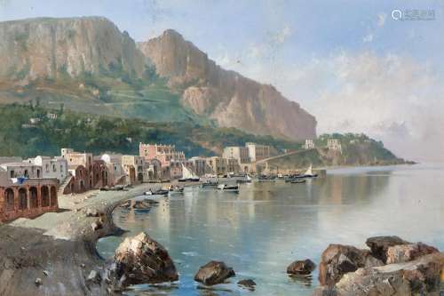 GIOVANNI BATTISTA 1858-1925 Capri, Marina grande