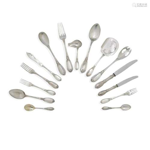 Silver flatware Italy, 20th Century