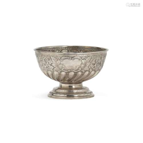 Silver punch bowl