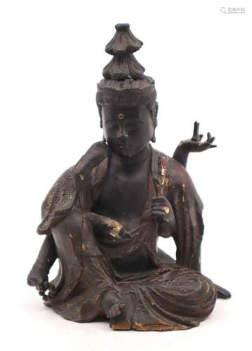 Japon, XIXe siècle
Statuette de Nyoirin Kannon à six br