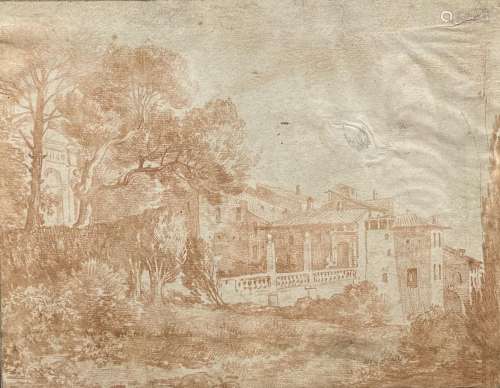 École du XVIIIème siècle
Vue d'une villa
Contre épreuve