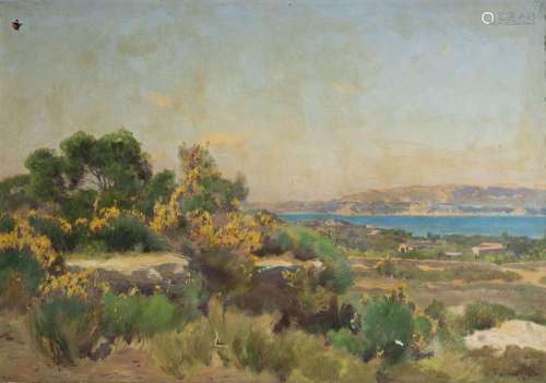 Théophile DECANIS (1847 -1917)
Paysage près du Cap Sici
