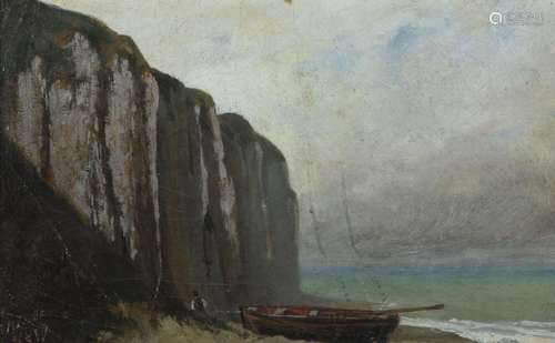 Émile Frédéric NICOLLE (1830-1894)
Bateau au pied de la