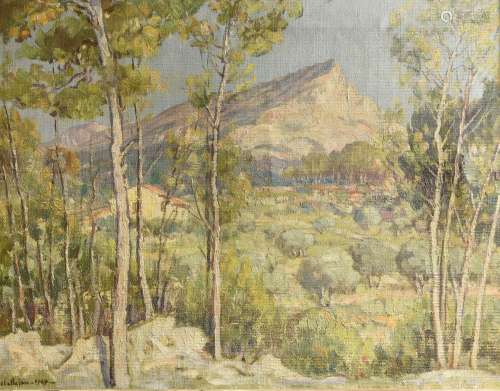 Marcel CHALLULAU (1887-1982)
Vue de la montagne Sainte