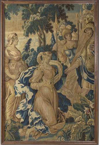 Fragment de tapisserie d'Aubusson à décor mythologique,