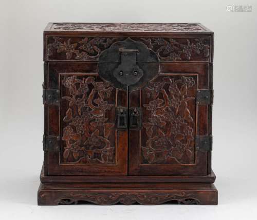 Qing Dynasty Huanghua Pear Treasure Chest