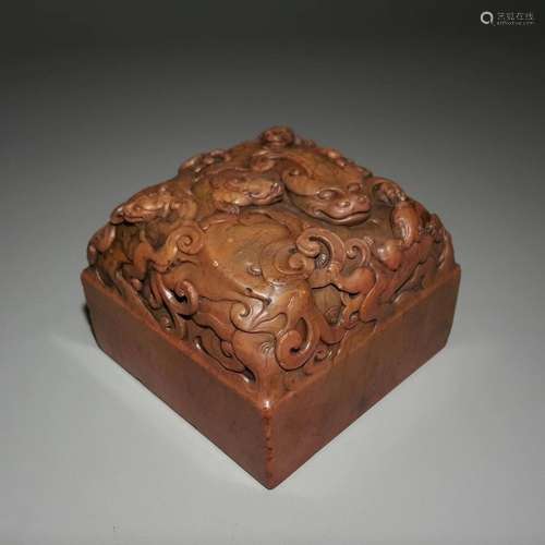 Qing Dynasty Shoushan Stone Seal