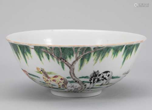 Qing Dynasty Pink Bowl