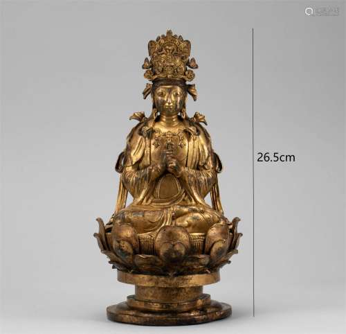Gilded Guanyin Statue