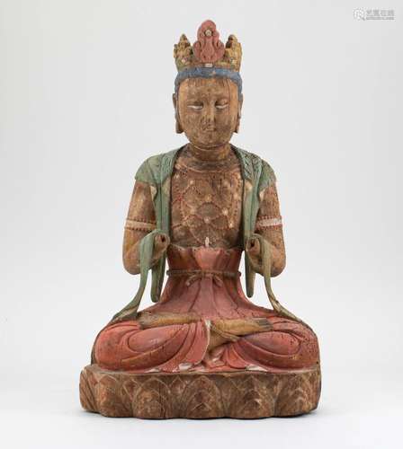 Wooden Guanyin Statue