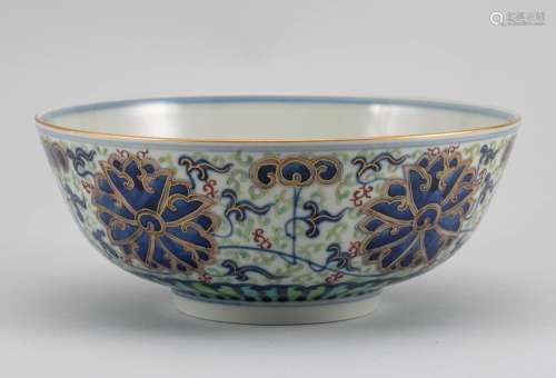 Qing Dynasty Blue and White Doucai Bowl