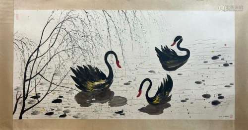 The Swan in Wu Guanzhong