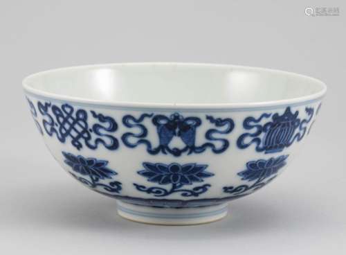 Qing Dynasty Blue and White Bowl