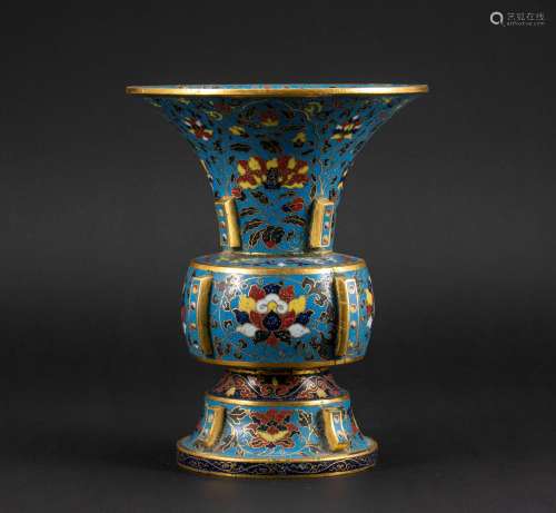 Ming Dynasty Cloisonne Flower Goblet