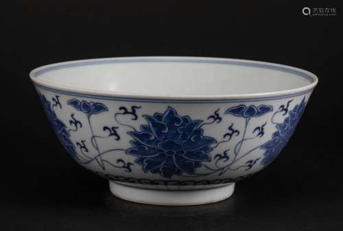Qing Dynasty Blue and White Bowl