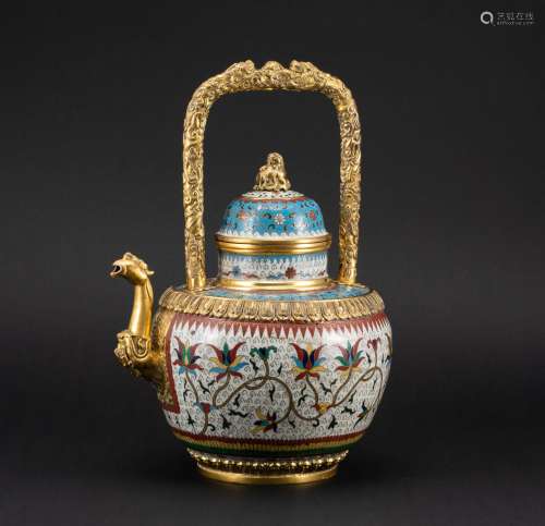 Ming Dynasty Cloisonne Holding Pot