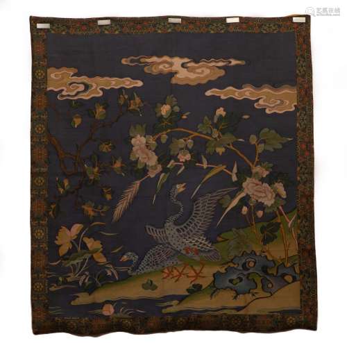 A CHINESE KE-SI EMBROIDERED PANEL