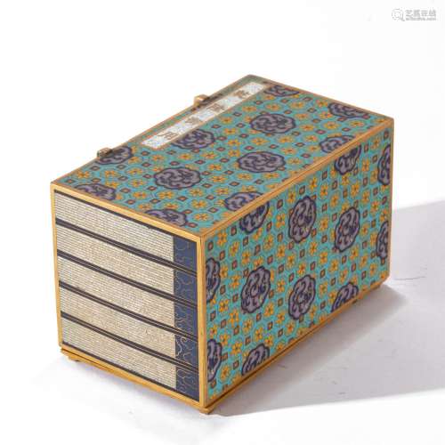 A CLOISONNE BOX