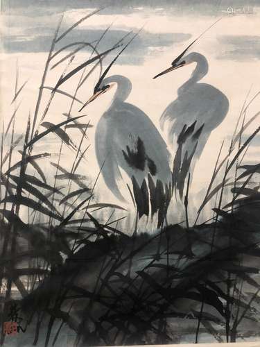 Lin Fengmian's picture of egret