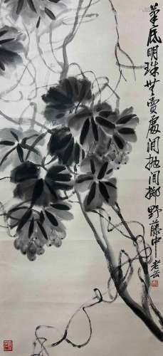 Wu Changshuo's lotus painting